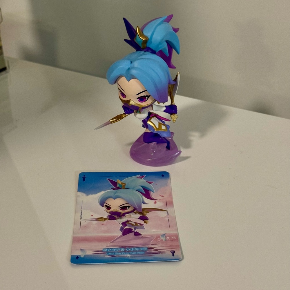 League of Legends LoL Star Guardian Akali Chibi Popmart Blindbox Figurine